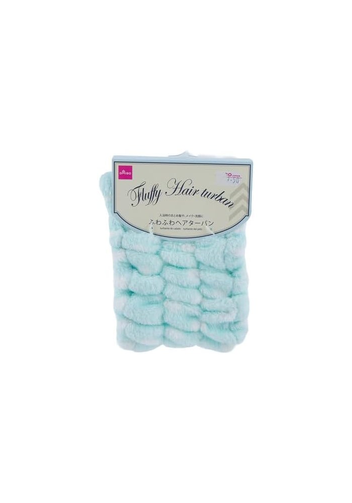 DAISO Fluffy Hair Turban - Light Green